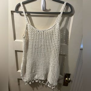 Vintage Crochet Beach Cover up Dress